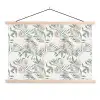 Bohemian - Bloemen - Bladeren - Jungle - Tropical textielposter latten blank klein -3d