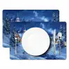 Winteravond - Kerstdorp - Donker Placemat vinyl groot -zzsfeer2_Kitchenyeah-website