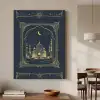 Moskee - Islam - Goud - Ramadan - Islamitische Textielframe zwart klein -sfeer2