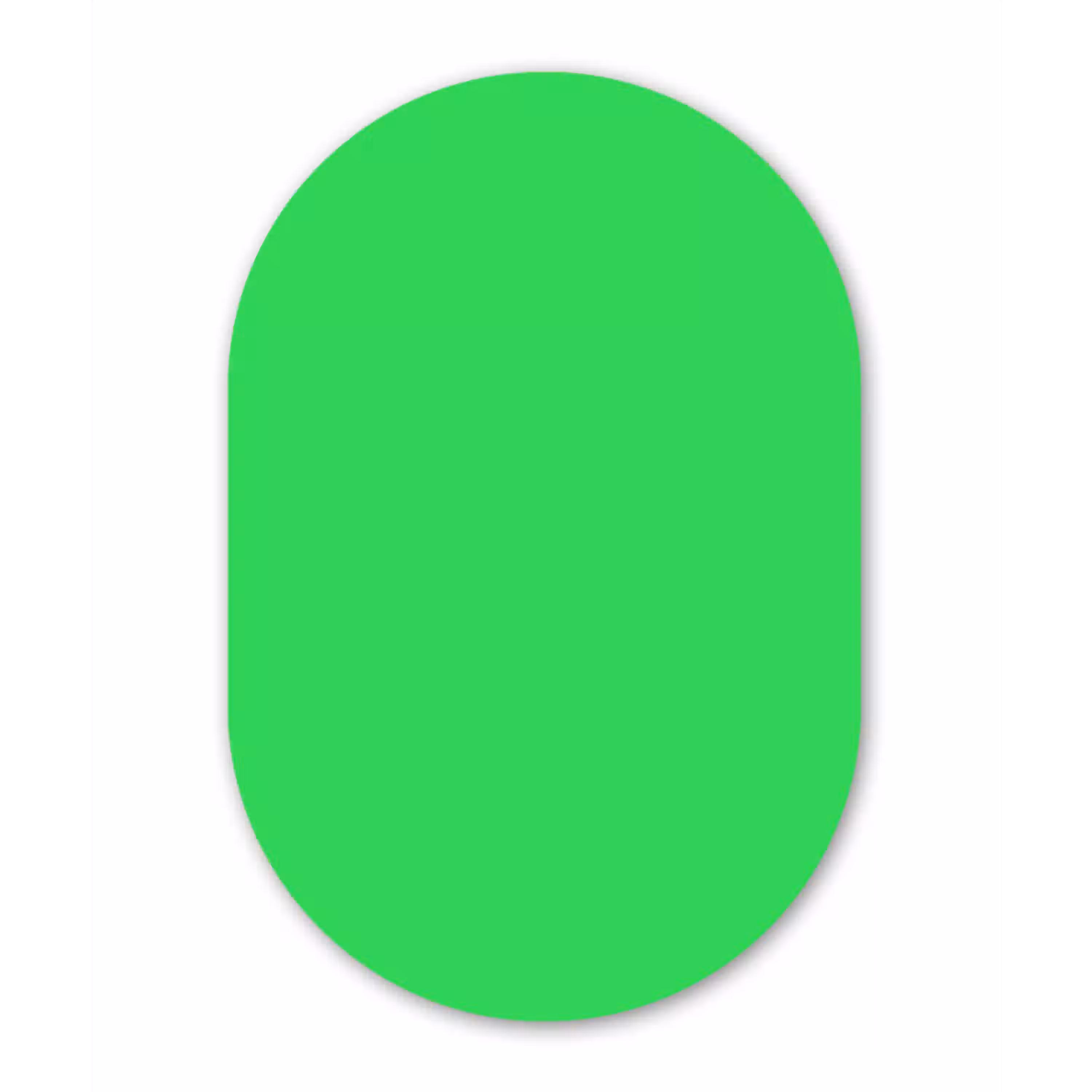 Mint - Green - Groen Wandcirkel Ovaal Aluminium middel 839 -3d