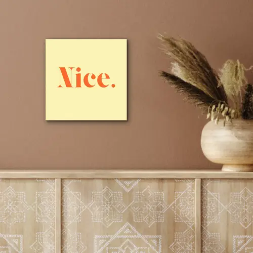 Nice - Oranje - Geel - Minimalistisch aluminium wit klein -sfeer4
