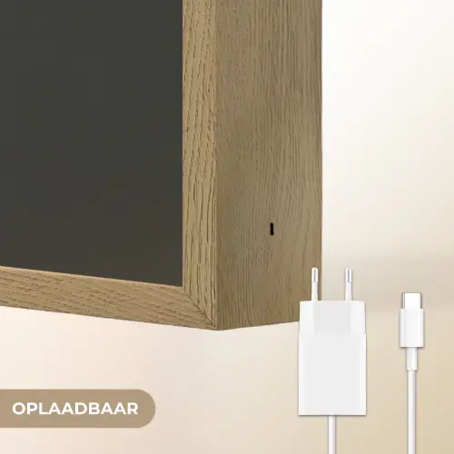 Vrouw - Golvende - Hoed Light Box met batterij (Wandlamp) middel -USP_websiteoplaadbaarNL