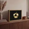 Appel - Goud - Chrome - Zwart Light Box met batterij (Wandlamp) middel -sfeer2