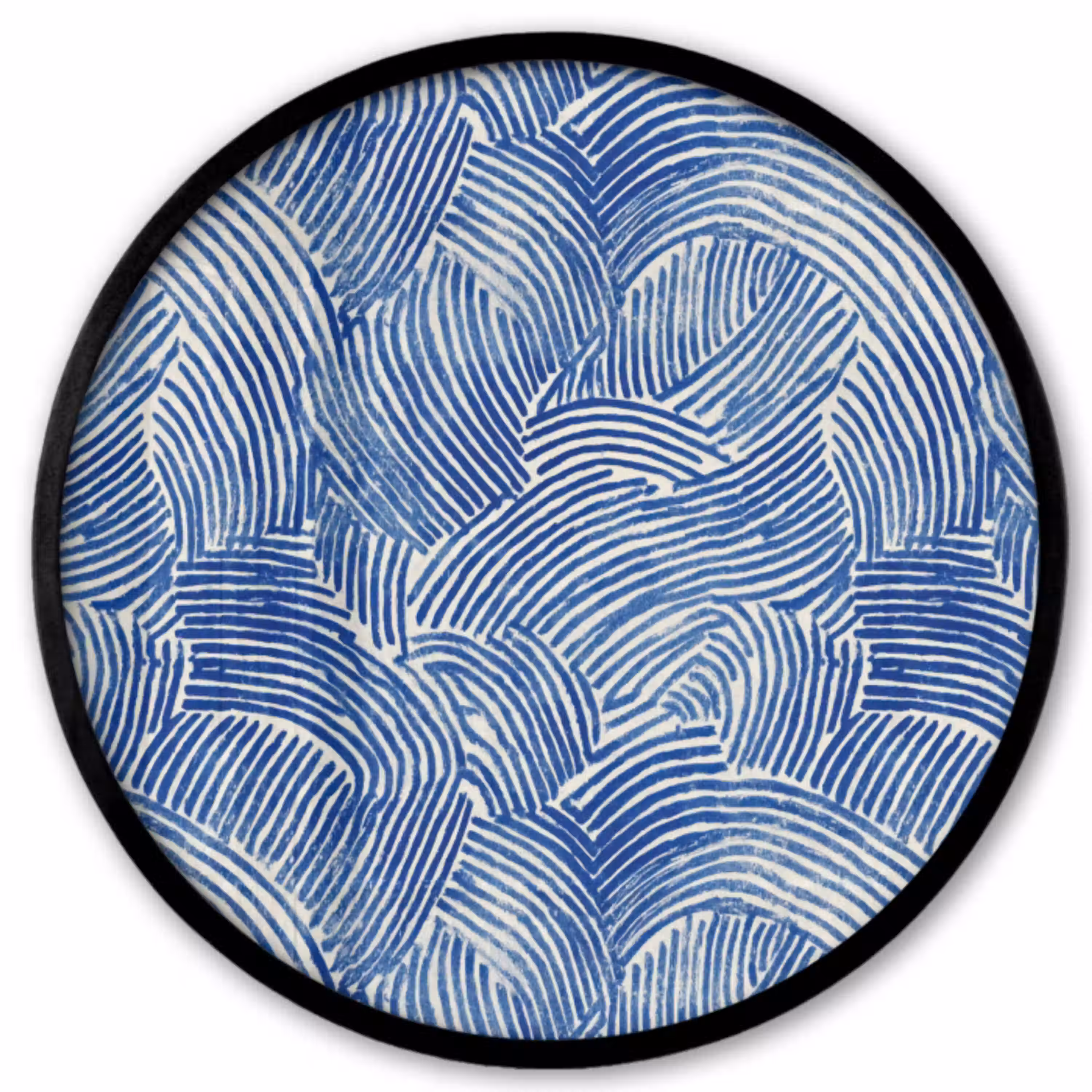 Modern - Abstract - Blauw Fotolijst rond zonder passe partout klein 856 -3d