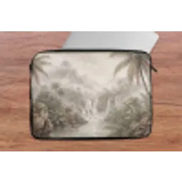 Jungle - Watervallen - Tropisch - Illustratie laptophoes neopreen klein -tafel