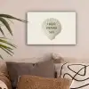 Schelp - Quote - Groen canvas 2cm klein -sfeer1