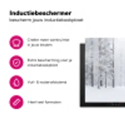 Bos - Sneeuw - Pad - Winter - Stilte Inductie beschermer vinyl 3mm klein -wsfeer2_website