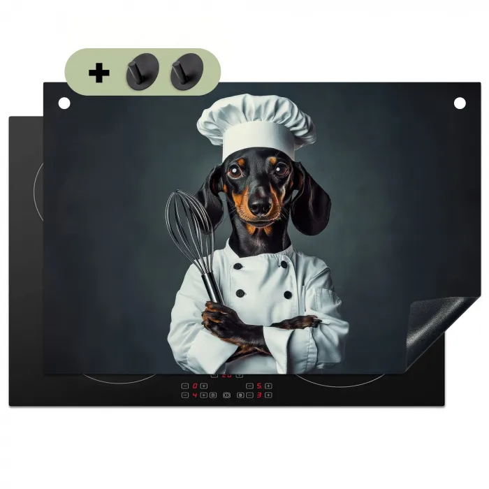Hond - Garde - Kok Inductie beschemer met haakjes klein -3d