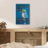 Vogel - Decoratie - Ijsvogel - Blauw aluminium wit klein -sfeer3