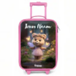 Beer - Vlinders - Bos - Fairy Kinderkoffer - Roze klein -3d