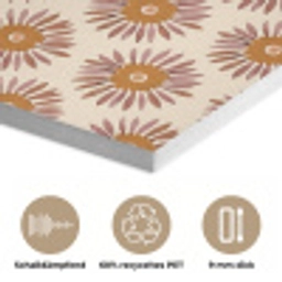 Patroon - Retro - Bruin PET vilt klein 837 -closeup_DE