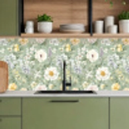 Klassiek - Bloemenpatroon - Kleurrijk keuken achterwand 2 middel 871 -sfeer3