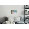Palmboom - Schommel - Strand - Lucht Muursticker klein -slaapkamer