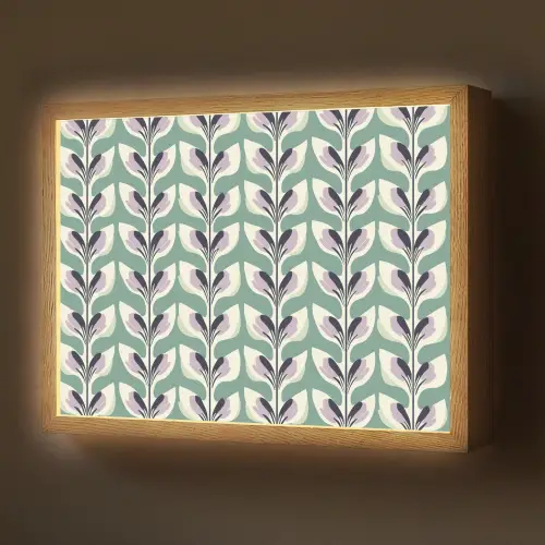 Retro - Modern - Groen Light Box met batterij (Wandlamp) middel 907 -z3d_website