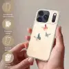 Vlinders - Minimalistisch - Roze Telefoonhoesje iPhone 17 Pro klein -sfeer3_NL