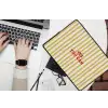 Strepen - Abstract - Yes you can - Rood laptophoes neopreen klein -bureau