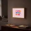 You're doing great - Roze - Kleurrijk Light Box met batterij (Wandlamp) middel -sfeer1