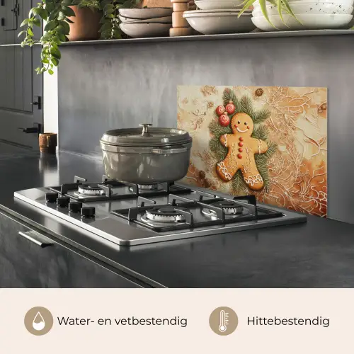 Kerstmis - Koekje - Poppetje - Speculaas keuken achterwand spatscherm klein -usp_NL