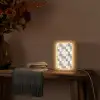 Patroon - Dambord - Houtnerf Light Box met kabel (Tafellamp) klein 925 -sfeer4