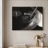Close-up - Vinylplaat - Platenspeler - Zwart Textielframe zwart klein -sfeer2