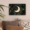 Maan - Quote - Bloemen - Sterren canvas 2cm klein -sfeer1