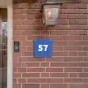 Kobaltblauw - Traditioneel Naambord Vierkant klein -sfeer7-XS