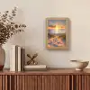 Zonsondergang - Duinen - Strand - Zee Light Box met kabel (Tafellamp) klein -sfeer2