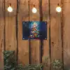 Kerstboom - Kerst - Abstract - Kleurrijk tuinposter los doek klein -sfeer1