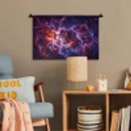 Space - Stars - Abstract - Colorful Wandkleed katoen klein -wsfeer4_kind