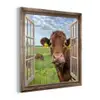 Doorkijk - Koe - Weiland - Landschap - Dieren plexiglas 5mm klein -z3d
