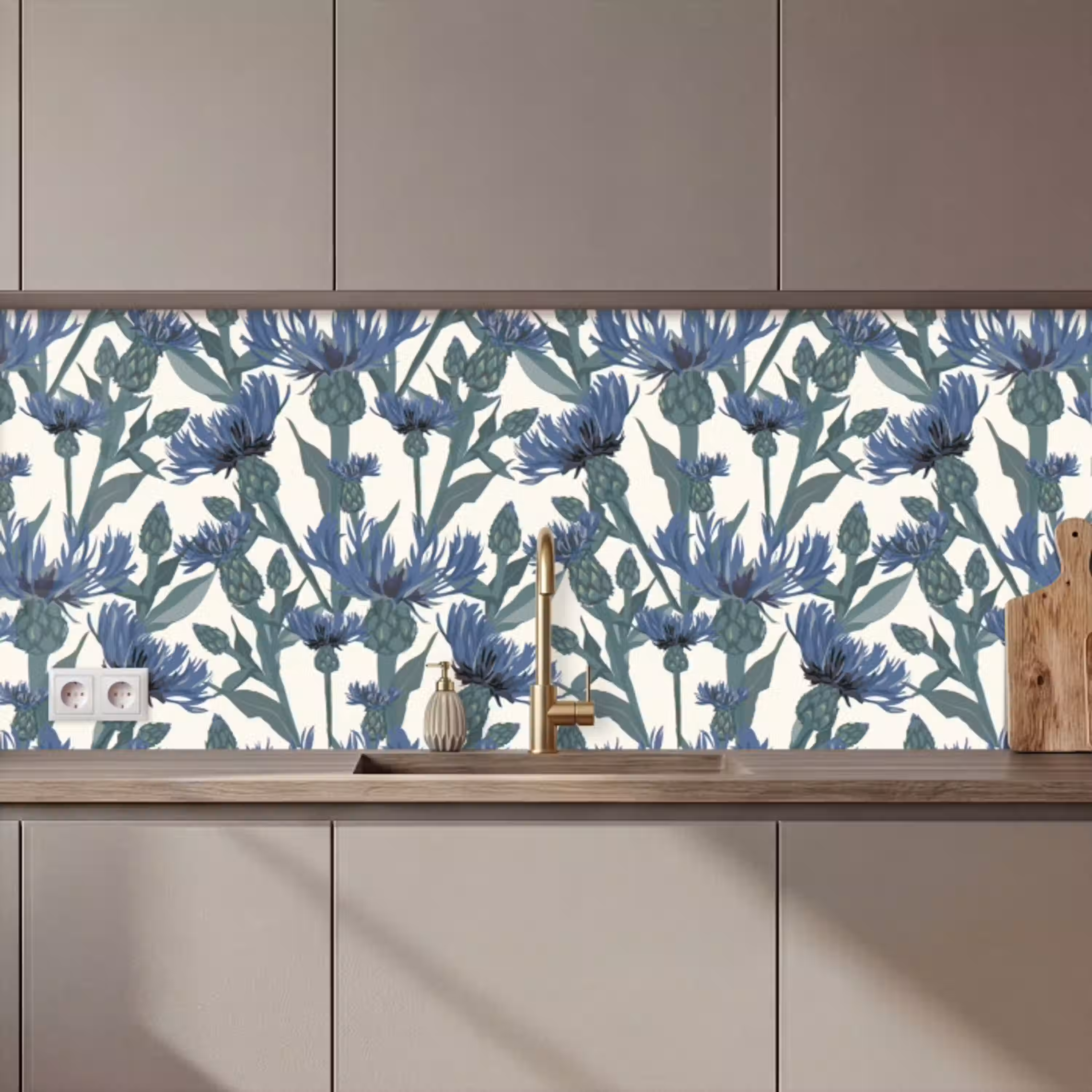 Patronen - Korenbloem - Natuur - Plant keuken achterwand 2 middel 871 zz_3dshopping