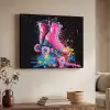 Graffiti - Sport - Rolschaatsen - Skating Textielframe zwart klein -sfeer3