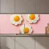 Eieren - Bloem - Roze keuken achterwand 2 middel zz_3dshopping