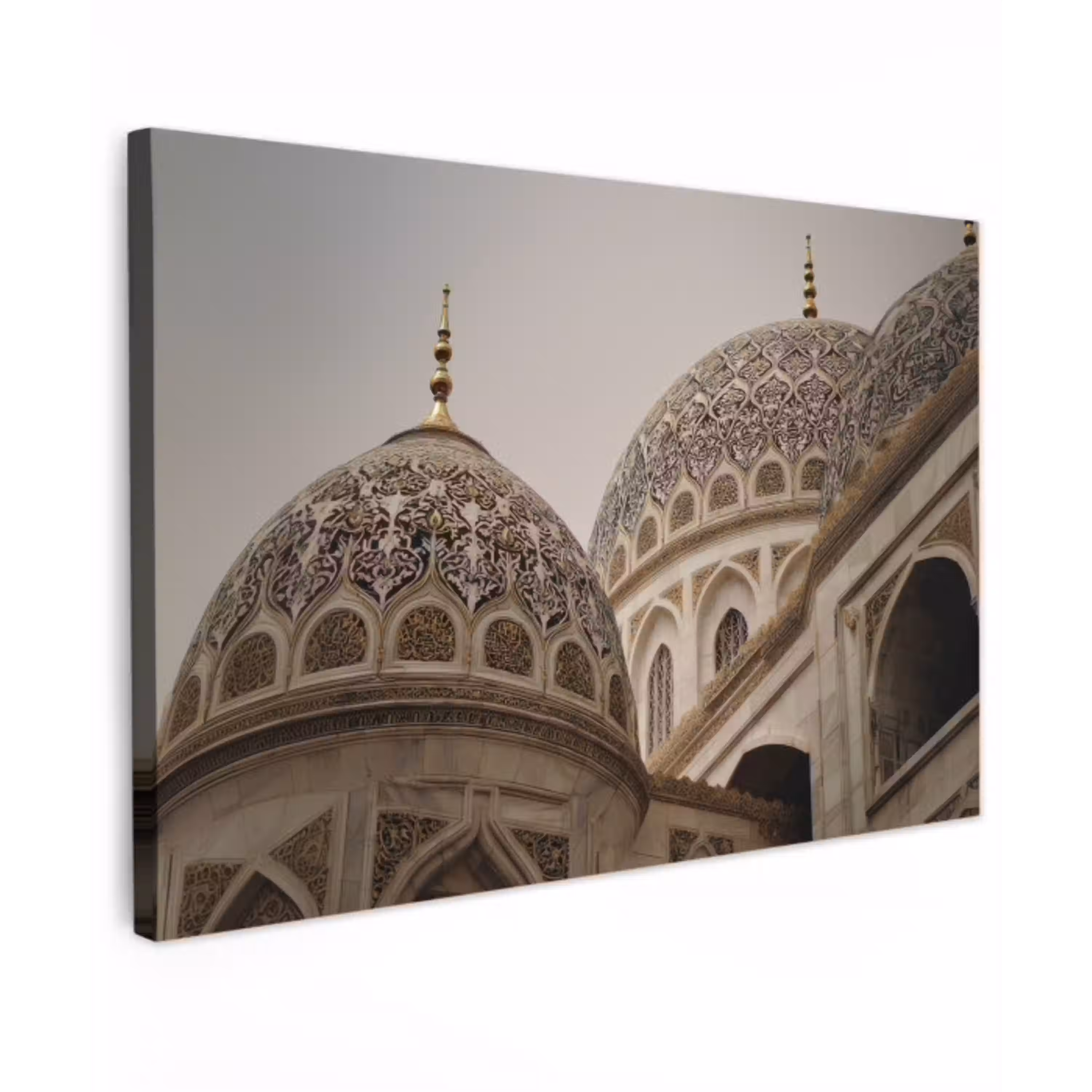 Mozaïekkoepels - Gouden spitsen - Bewolkt canvas 2cm klein -z3d