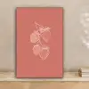 Minimalistisch - Illustratie - Aardbei - Tak canvas 2cm klein -sfeer1
