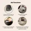 Lichtbeige - Terrazzo - Grijs Inductie beschermer vinyl 3mm middel 274 -zzsfeer9_SP