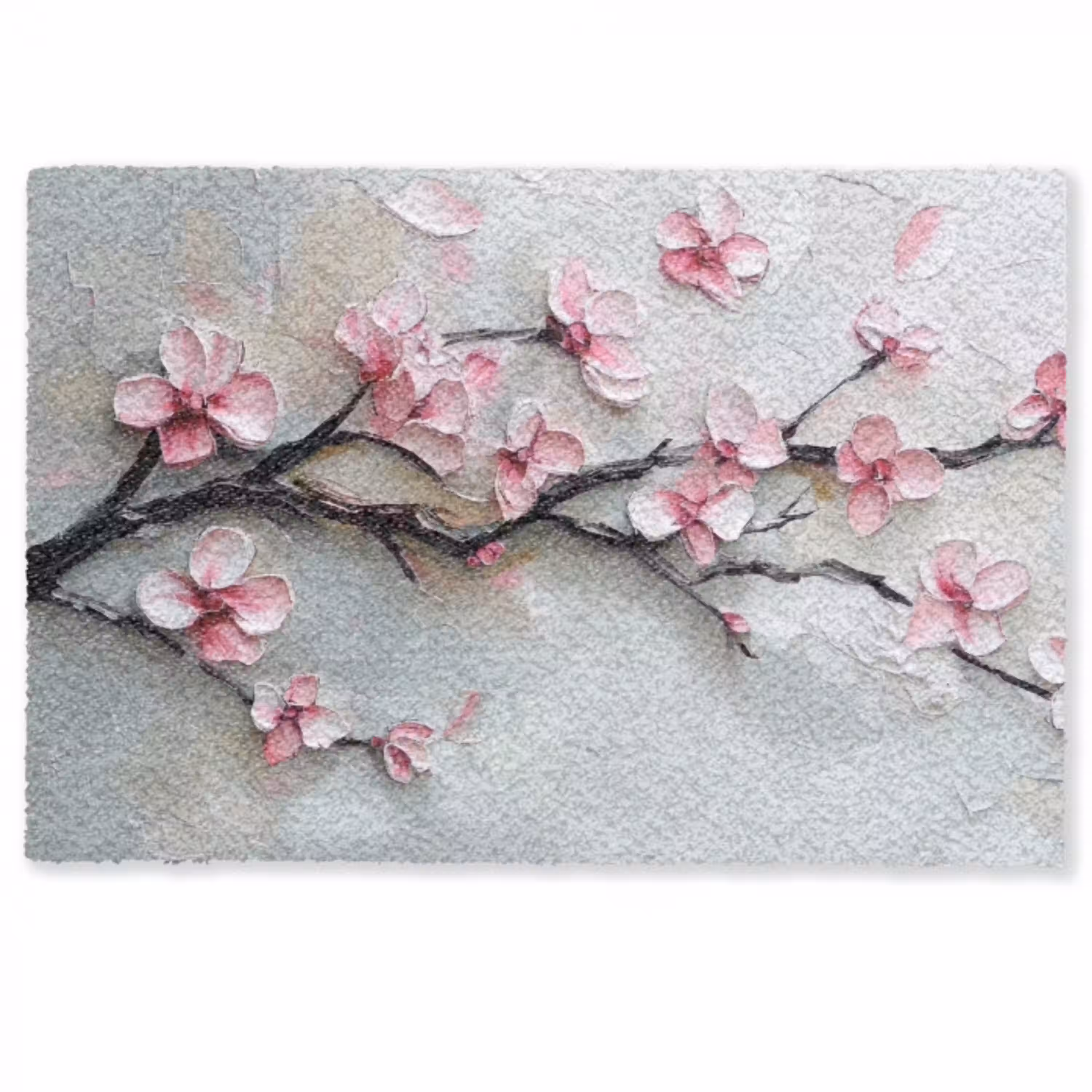 Bloesem - Kunstzinnig - Roze - Sakura Deurmat klein -zkaufland3d