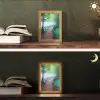 Brug - Water - Rivier - Bos Light Box met kabel (Tafellamp) klein -sfeer3