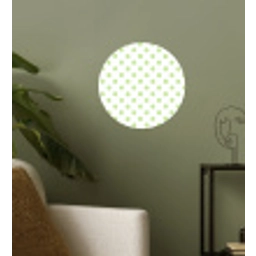Dots - Klassiek - Groen Wandcirkel behangsticker klein 186 -sfeer2