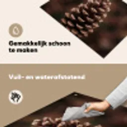 Dennenappel - Bos - Herfst - Bruin - Sfeervol Inductie beschemer met haakjes klein -ky-schoon-nl