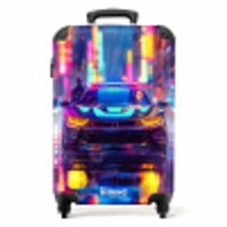 Neon nightcar NBS - Handbagage koffer - Unisex middel -productfoto_recht