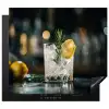 Gin-tonic met een Vleugje Citroen Inductie beschermer vinyl 3mm middel -3d