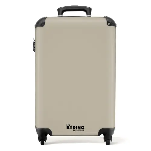 Vergrijsde beige tint NBS - Handbagage koffer - Kinderen Unisex middel -productfoto_recht