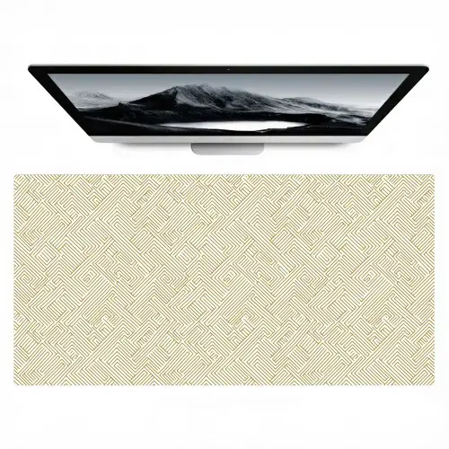 Geometrisch - Lijnen - Groen Muismat XXL klein 681 -zzz3d