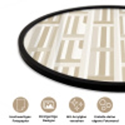 Modern - Geometrisch - Beige Fotolijst rond zonder passe partout klein 856 -closeup_DE