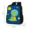 Dino - Ruimte - Planeten Rugzak - Zwart middel -productfoto_formaten