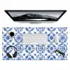Sierborden - Bloemen - Blauw Muismat XXL klein 681 -3d