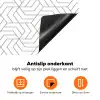 Geometrie - Lijn - Zwart - Wit - Patroon Inductie beschermer vinyl 3mm klein 276 -zzzzzzz-td-onderkant
