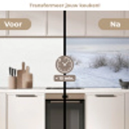 Duinen - Sneeuw - Strand - Winter - Serene keuken achterwand 2 middel -voor-na2_NL