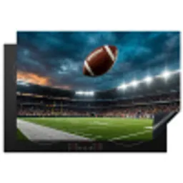 Football - Bal - Stadion - Sport Inductie beschermer vinyl 3mm klein -3d